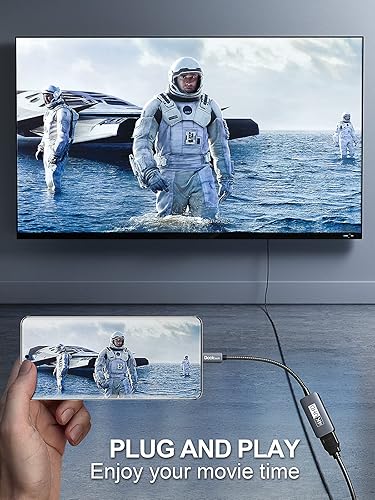 Miniatura 12 de dockteck Adaptador USB C a HDMI 8K a 60Hz, tipo C (Thunderbolt 3/4) a HDMI convertidor 4K a 120Hz compatible con MacBook Pro, MacBook Air, iPad