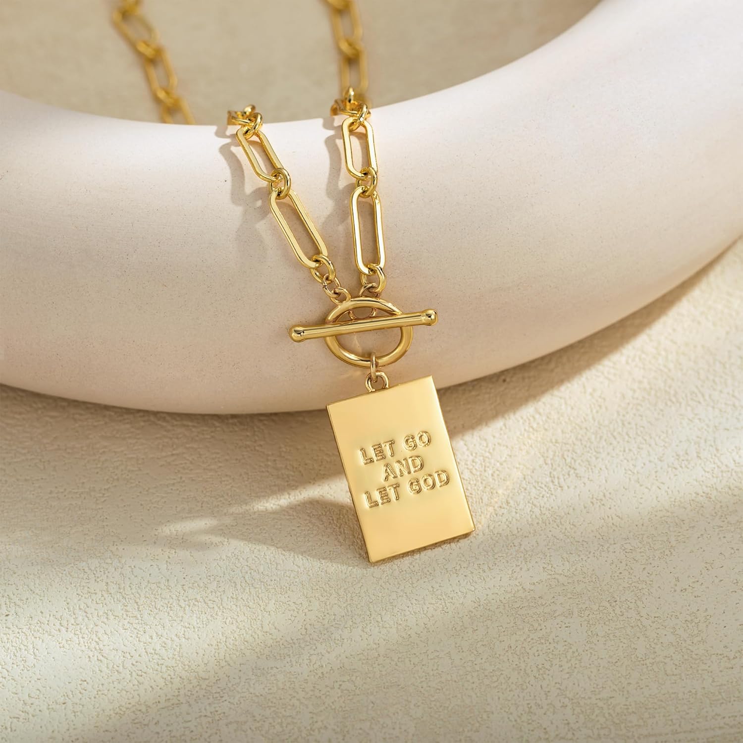 Valentines Day Gifts 14K Gold Plated and Silver Plated Cross Necklace for Women, Non-Tarnish Faith Jewelry with Toggle Clasp, Fashion Necklace Gifts for Women, Christian Faith, Communion, Birthday & Christmas - Image 4