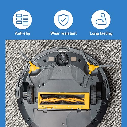 Miniatura 5 de Neumático de repuesto compatible con IRobot Roomba Wheels Series 500, 600, 700, 800, 900 e I3, I6, I7, E5, E6, J9 Neumático antideslizante de alta