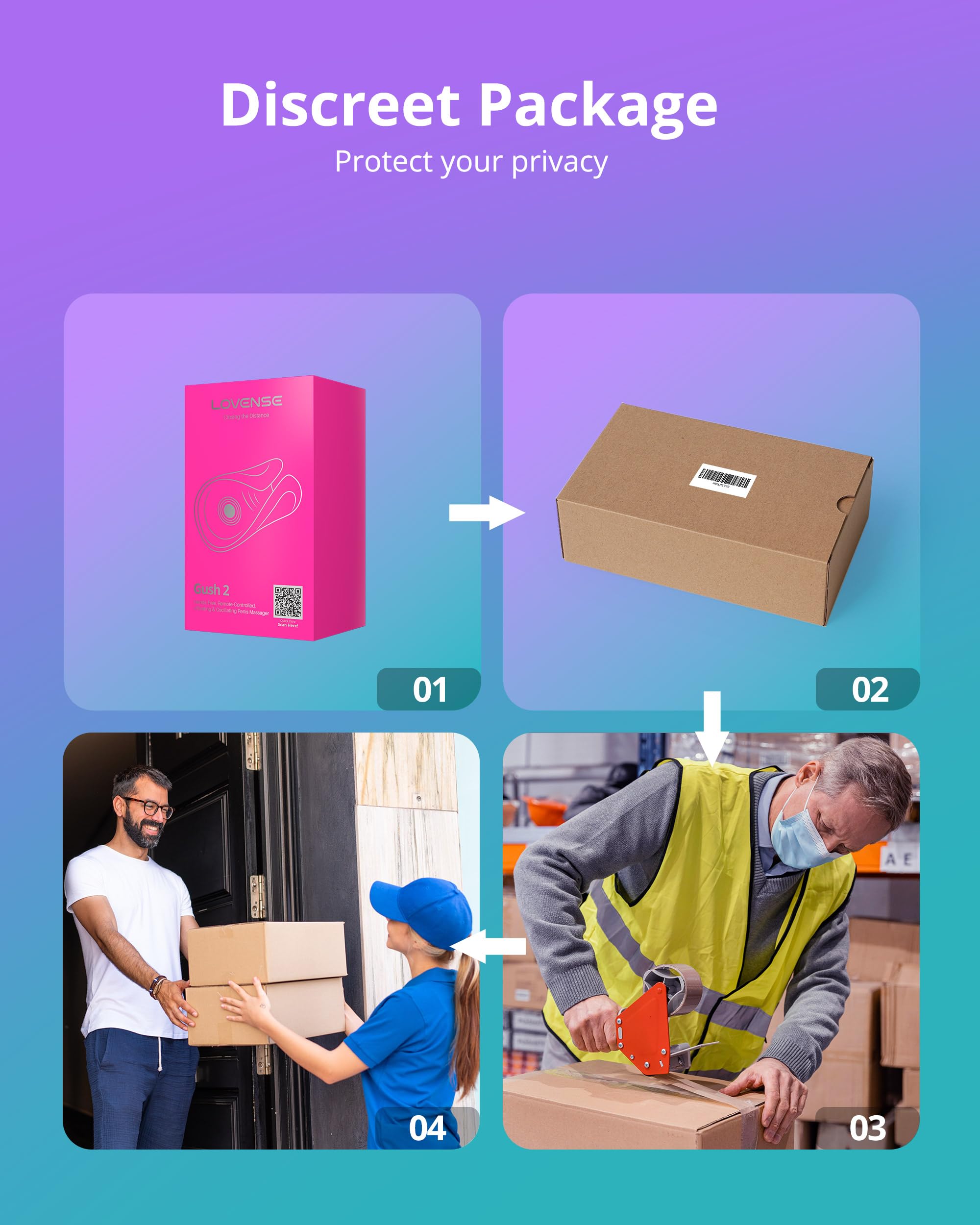 LOVENSE Gush 2 Automatic Male Masturbator Stroker, Vibrating & Oscillating Adult Sex Toys & Games with Endurance Training App Remote Control Penis Vibrator Massager Cock Ring, with Adjustable Buckles