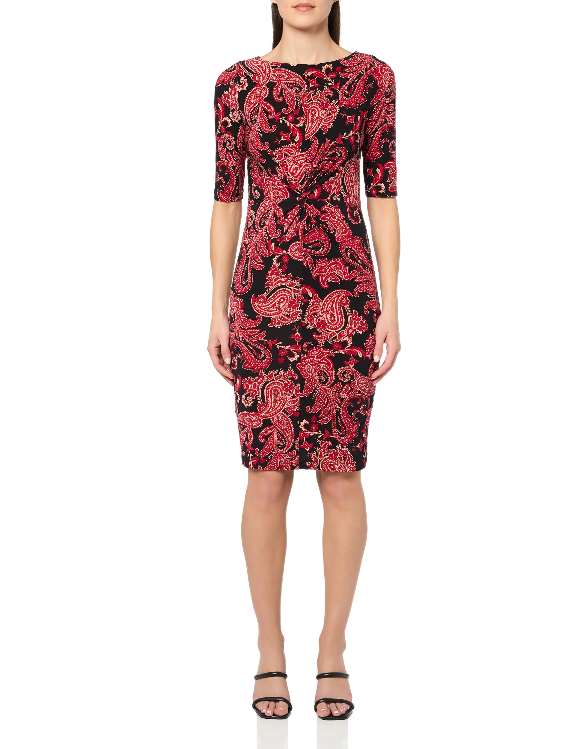 Robe fluide Tommy Hilfiger motif cachemire coupe flatteuse cache-cœur