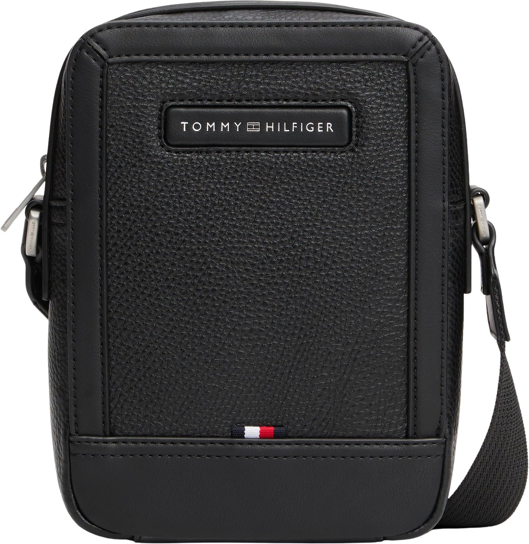Tommy Hilfiger Men's TH CENTRAL MINI REPORTER AM0AM14011 Crossover, BLACK, One Size