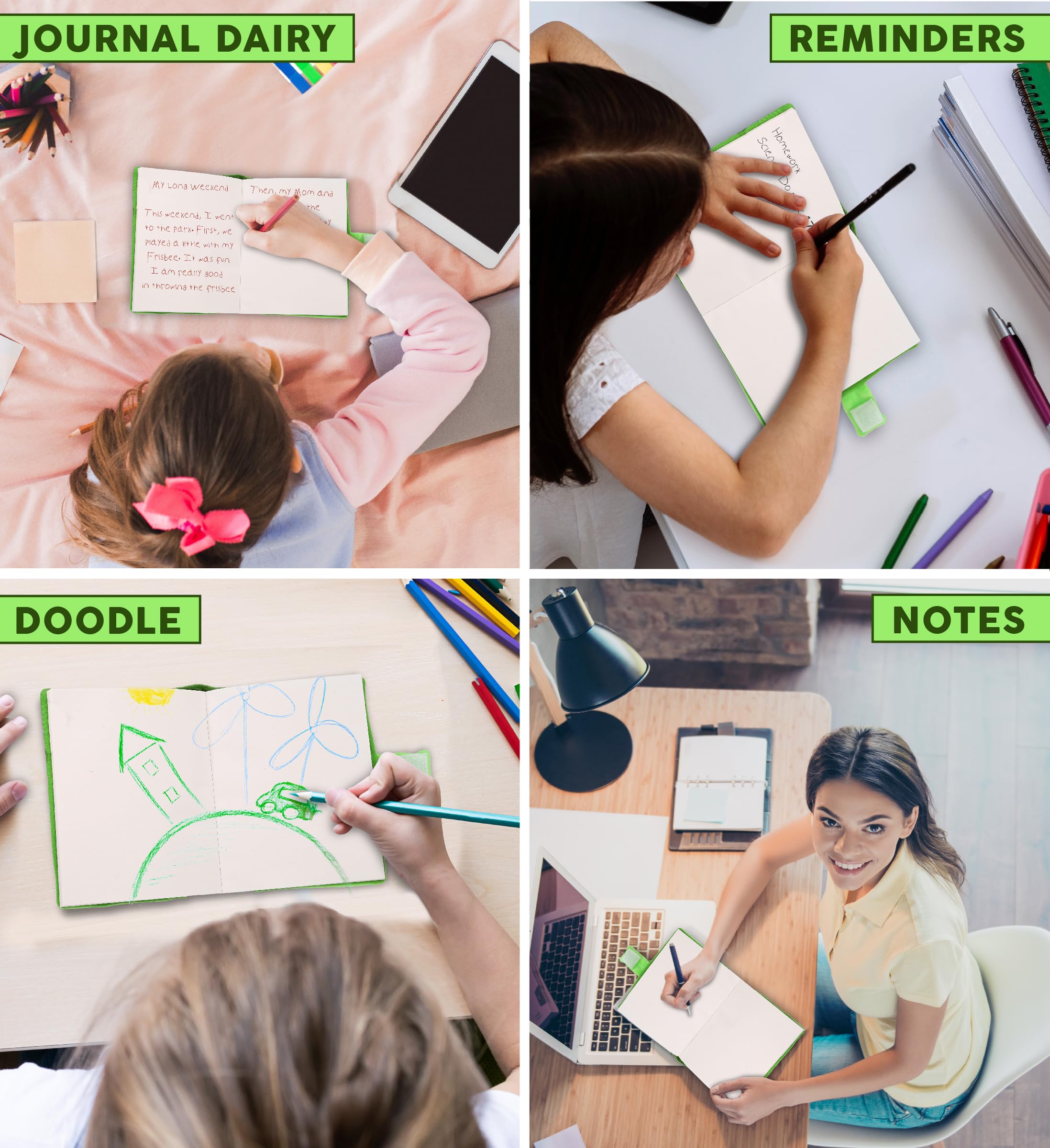 DolliBu Sea Turtle Plush Notebook - Sea Turtle Stuffed Animal Girls and Boys Writing Journal, Cute Stationery Notebook, Plush Sea Turtle Notebook Toy with 80 Pages of Writing Journal - 4.5x5.75 Inches - Image 3