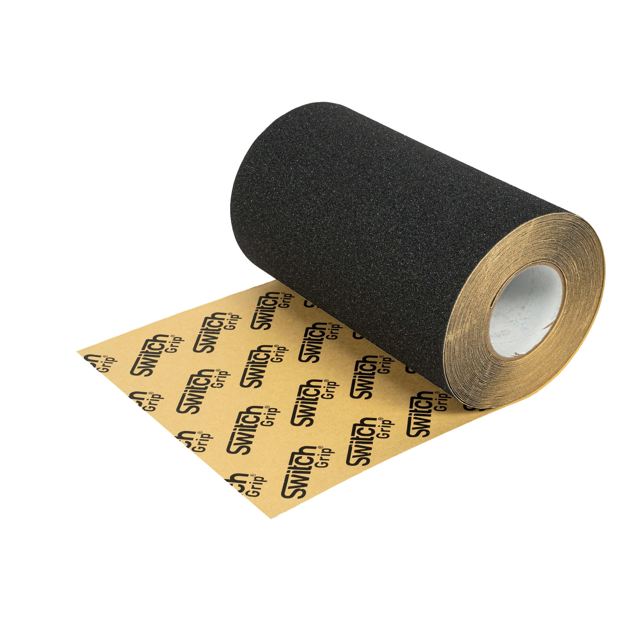 Switch GRIPTAPE Skate Planche à roulettes - Bande antidérapante - Papier abrasif - Pour escaliers - Accessoire de skateboard - Imperméable - Antidérapant - Transparent - Noir - 23 cm x 18 m