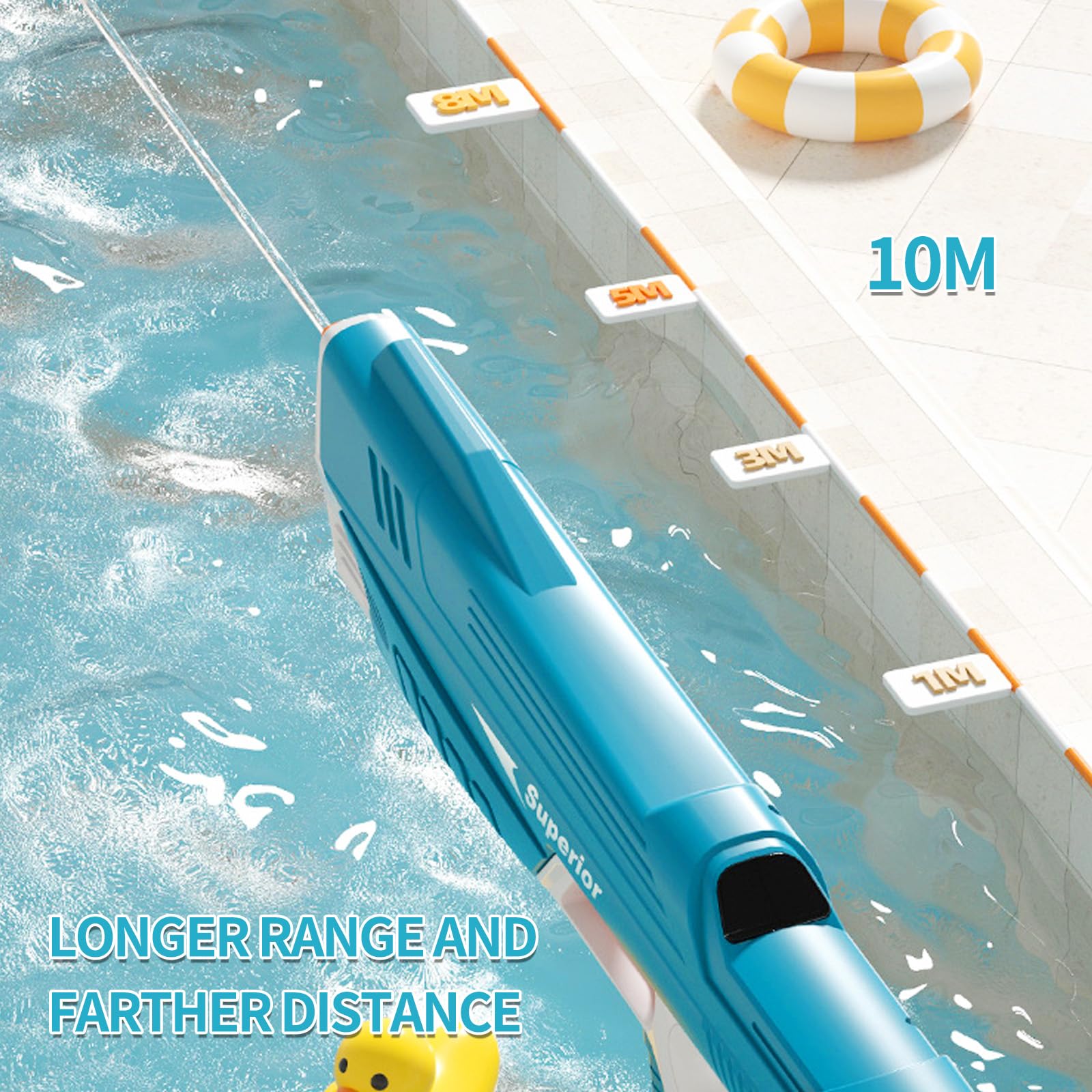 Wasserpistole Elektrisch,Automatische Wasserpistole,Elektrische Wasserspritzpistole,Elektrische Wasserpistole für Erwachsene,Automatische Spritzpistolen,für Sommer Draussen Pool Strand Party