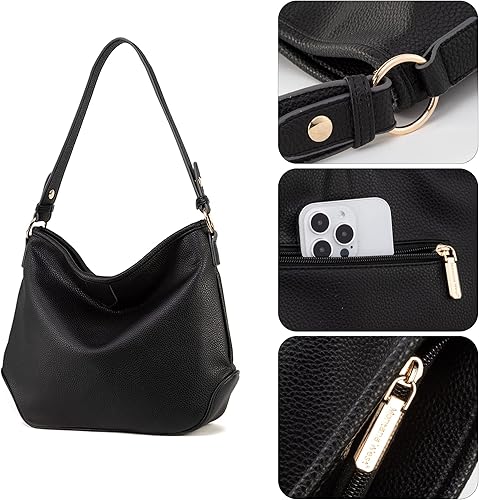 Vista 5 de Montana West Bolsos tipo hobo medianos para mujer, bolsos y bolsos clásicos con asa superior