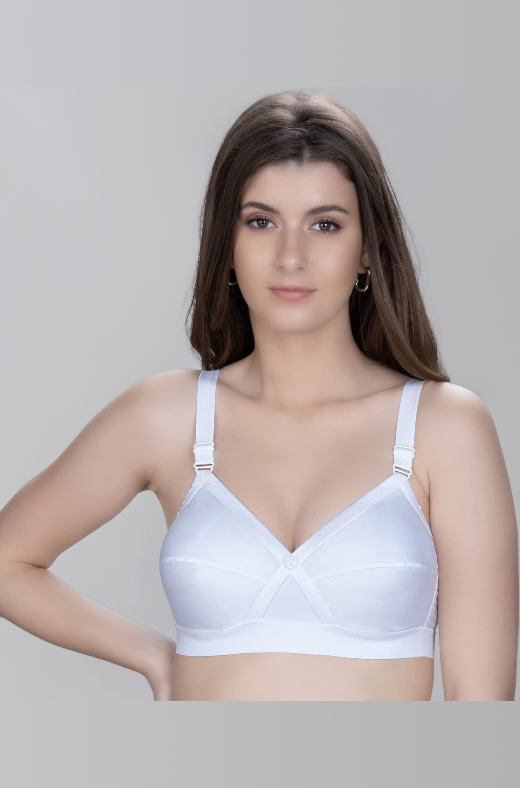 TRYLO KPL Women's Cotton Non-Padded Bra Black/Black Currant/Butter SCOT/Coral/MARUN/Rasberry/Rose Gold/Nude/Sapphire/Skin/White 30 to 40 Available Cups C to I