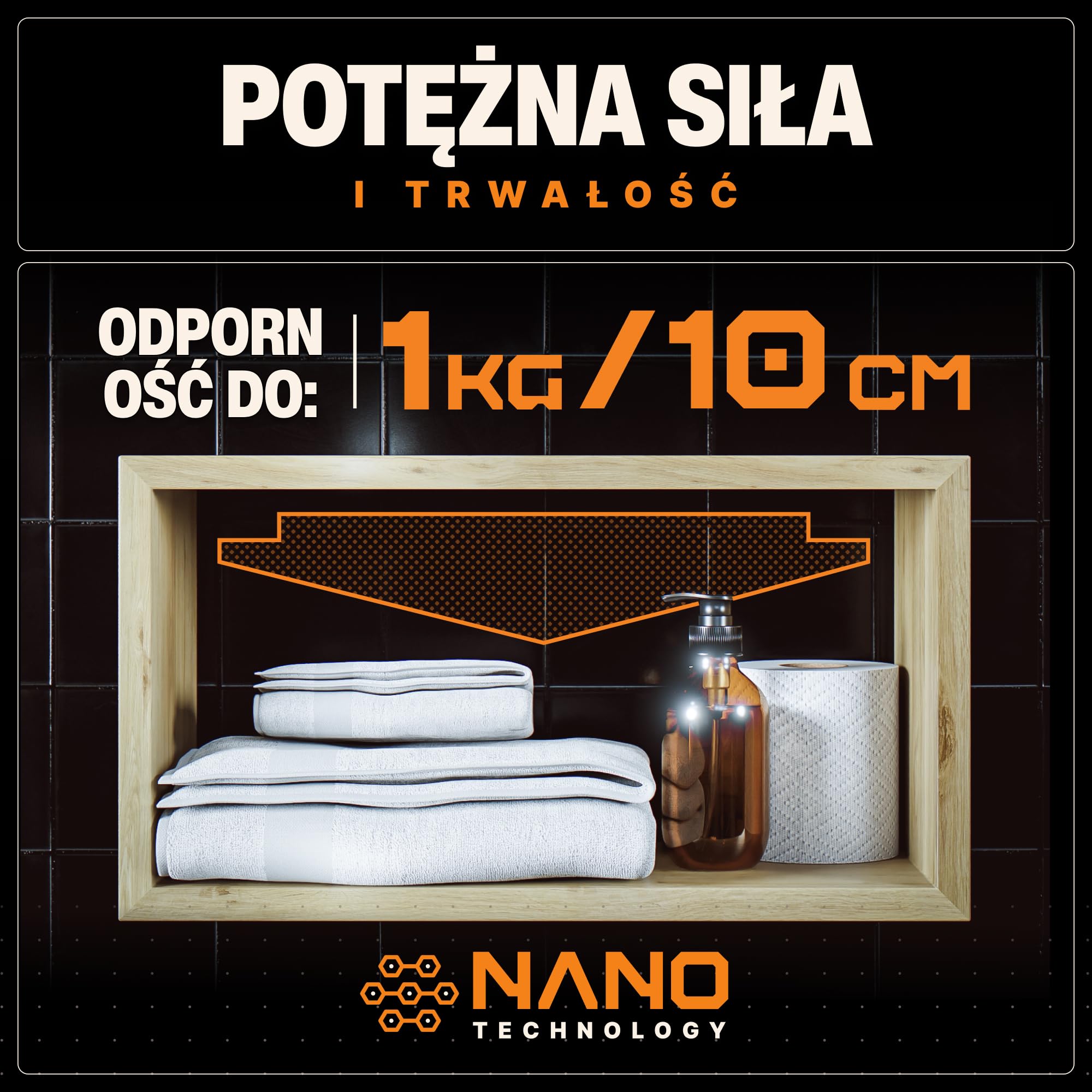 BAURIX® Taśma dwustronnie klejąca [2 m] - Bardzo mocna taśma dwustronna - Zmywalna Silikonowa Nano-Taśma Przezroczysta - Uniwersalna mocna taśma dwustronna