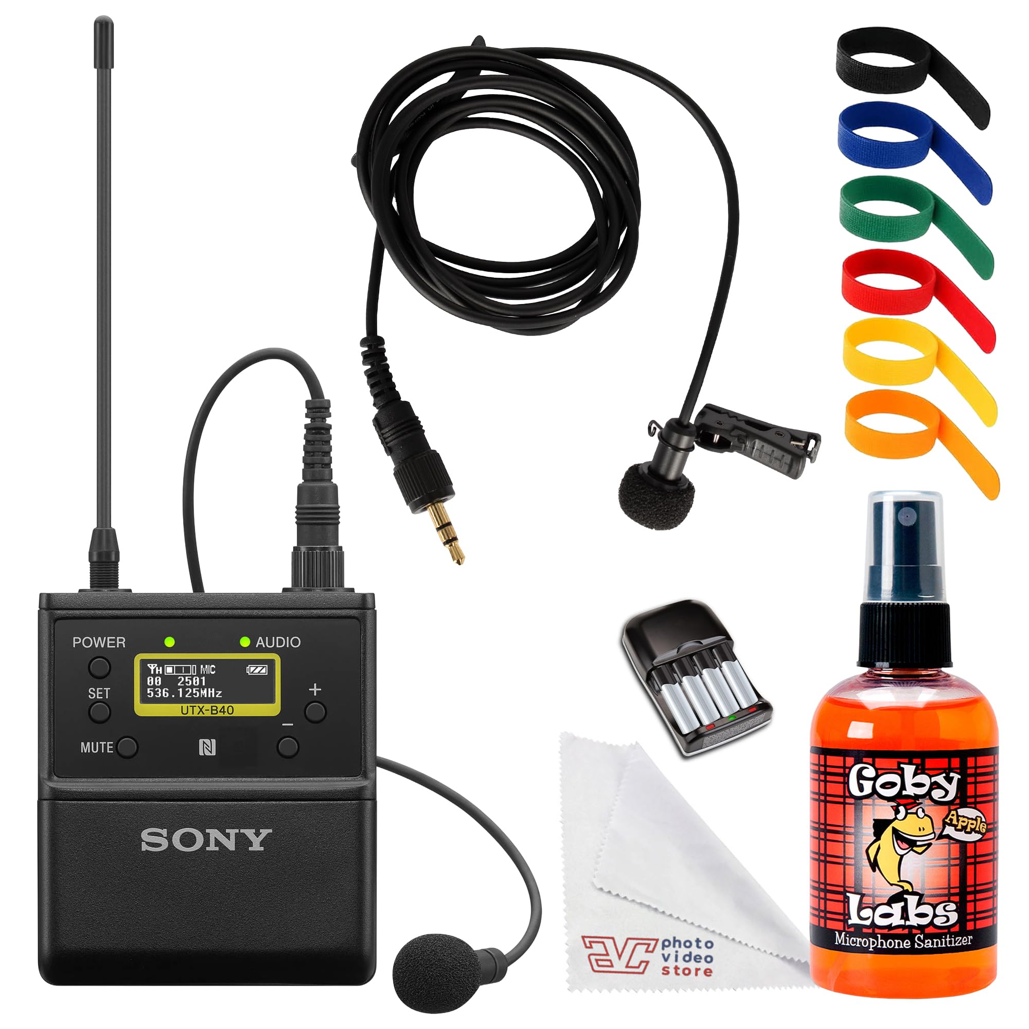 Sony UTX-B40 Wireless Bodypack Transmitter &amp; Battery Bundle