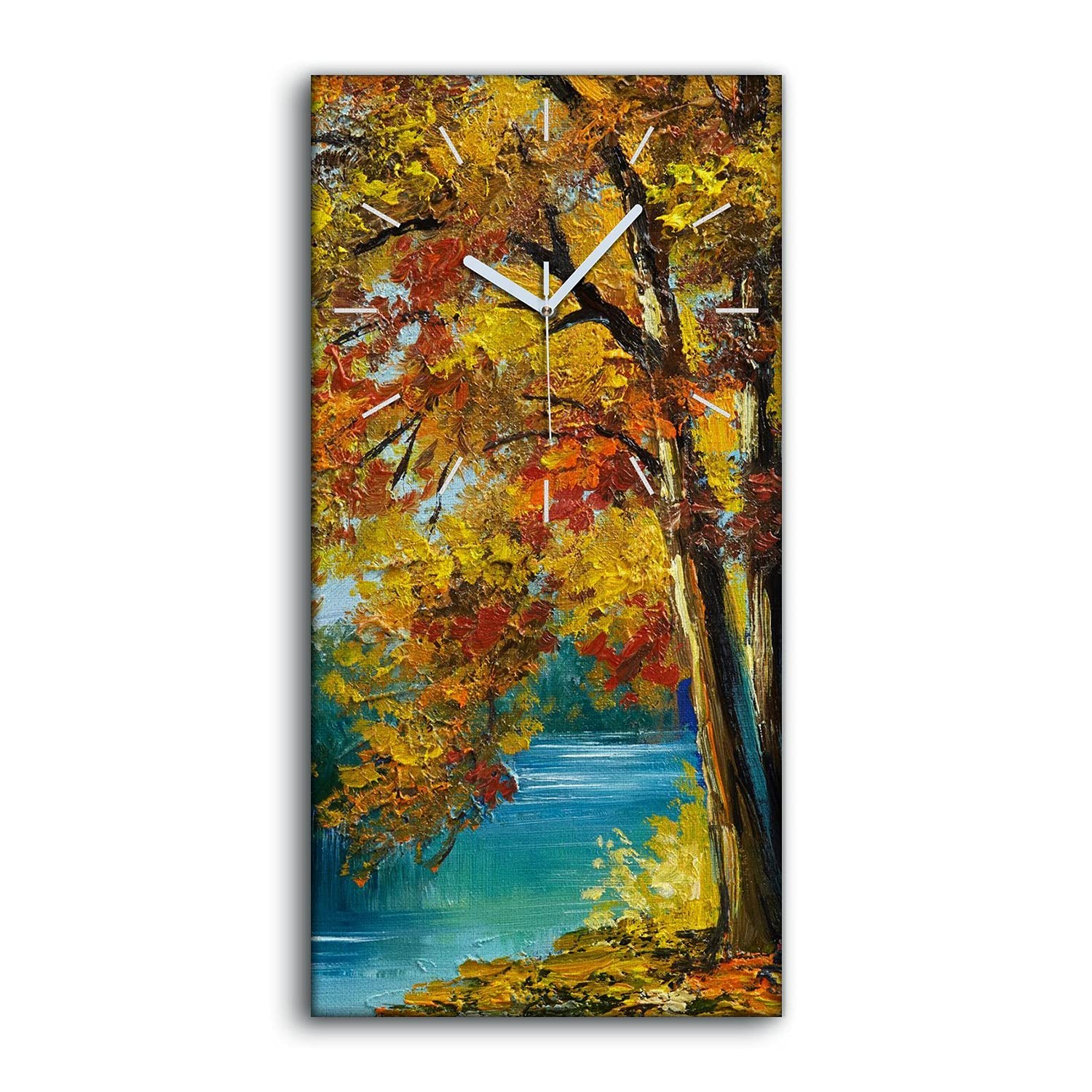 Horloge sur toile silencieuse sans tic-tac 30x60cm pour ne plus perturber votre sommeil