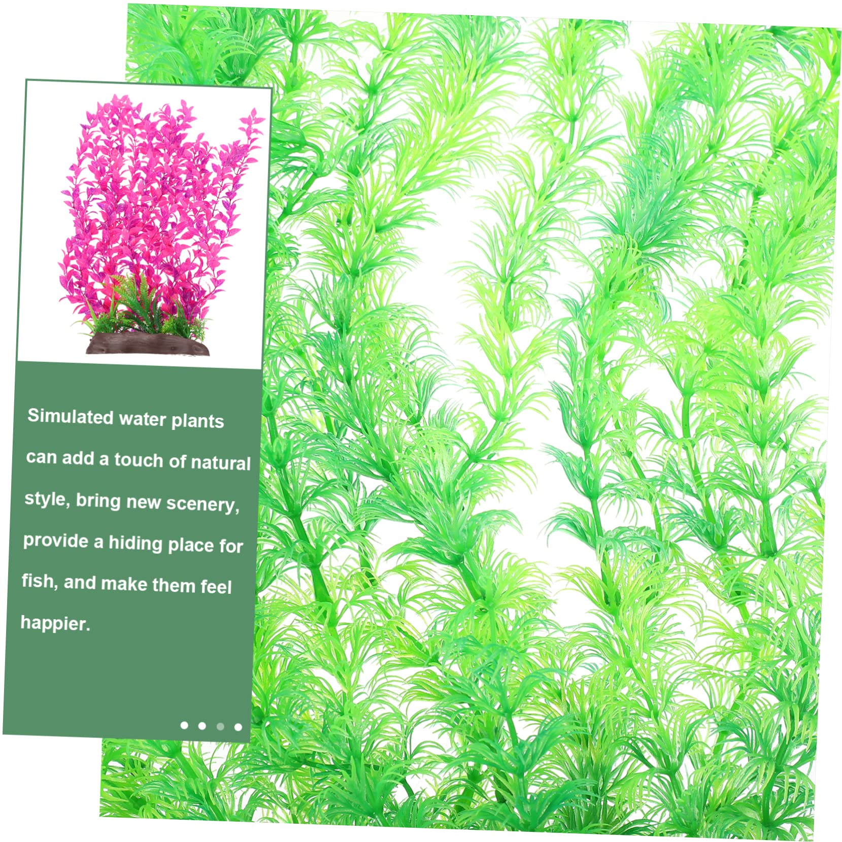 Yardwe 3St Aquarienlandschaft gefälschter Fisch künstliche Pflanzen Aquarium Fischbecken Wasser- Panzer Artificial Plant aquariumpflanzen Dekorationen für Betta-Becken Betta-Blatt Plastik