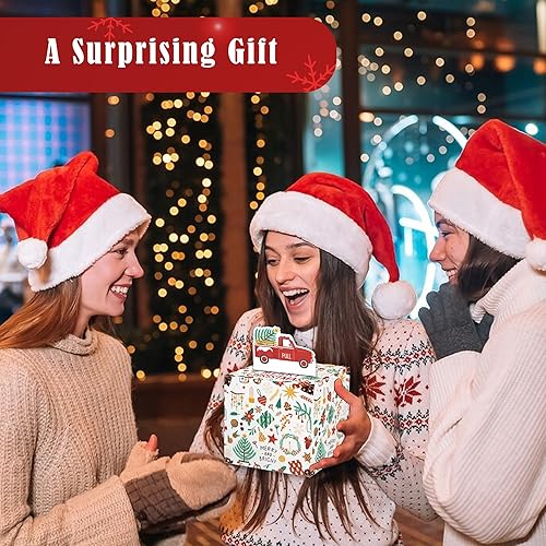 Miniatura 72 de Caja de dinero de feliz cumpleaños para regalo en efectivo, incluye tarjeta de feliz cumpleaños y 35 bolsas transparentes, divertido regalo