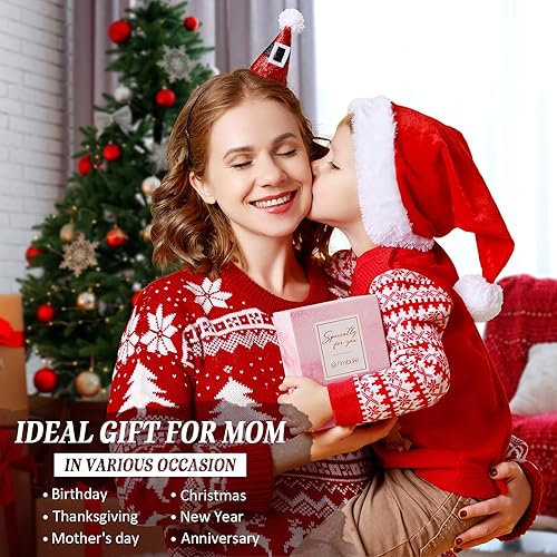 Miniatura 7 de Fimibuke Regalos para mamá de parte de hija, hijo, niños, vaso de vino de 12 onzas, regalos de cumpleaños para mamá, ella, madre, suegra, esposa,