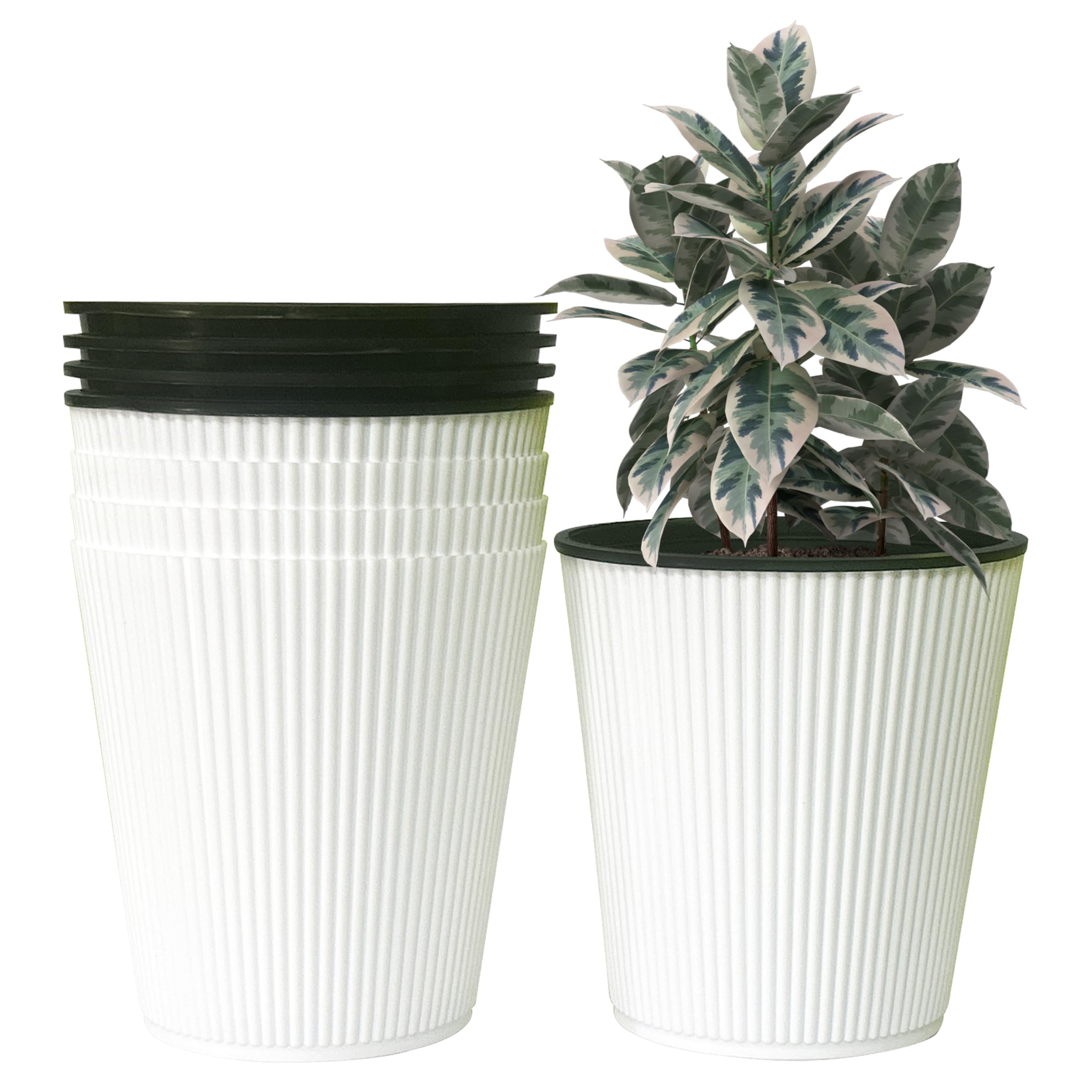 See full amazon price history chart for Agora 7 inch Plastic Flower Pots Self Watering Pot with Drain Holes Gamla Gardening Plant Pot for Home Decor Planters for Indoor&Outdoor Plant Container Set Balcony-Terrace (White, Medium) Agora 7 inch Plastic Flower Pots Self Watering Pot with Drain Holes Gamla Gardening Plant Pot for Home Decor Planters for Indoor&Outdoor Plant Container Set Balcony-Terrace (White, Medium) (B0DDBNRK57) Amazon Price History, Amazon Price Tracker