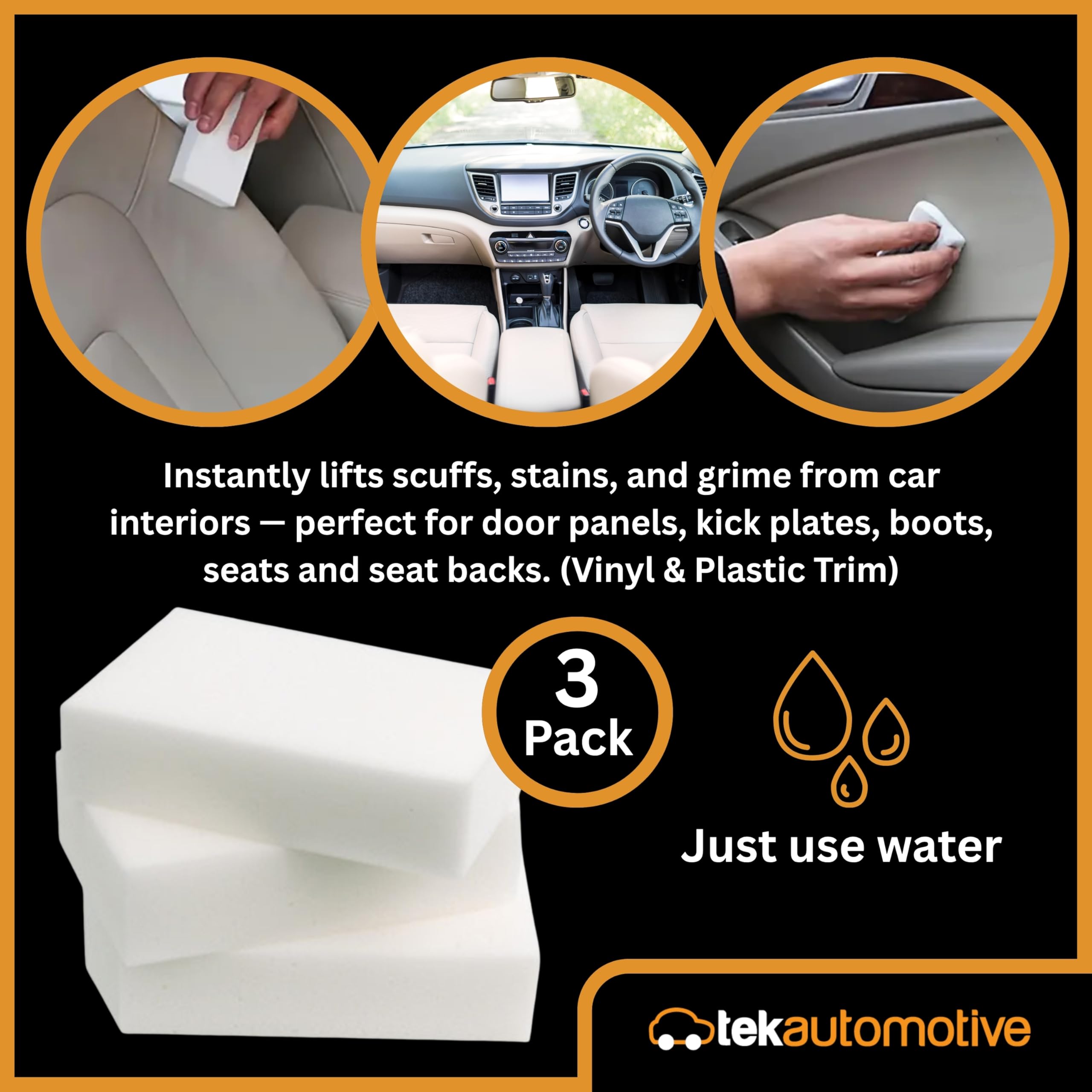 Upholstery Scrubbing Sponge For Car Interior Cleaning