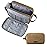 BAGSMART Toiletry Bag for Men, Canvas Travel Toiletry Organizer Dopp Kit Water-resistant Shaving Bag for Toiletries Accessories,Khaki-Large