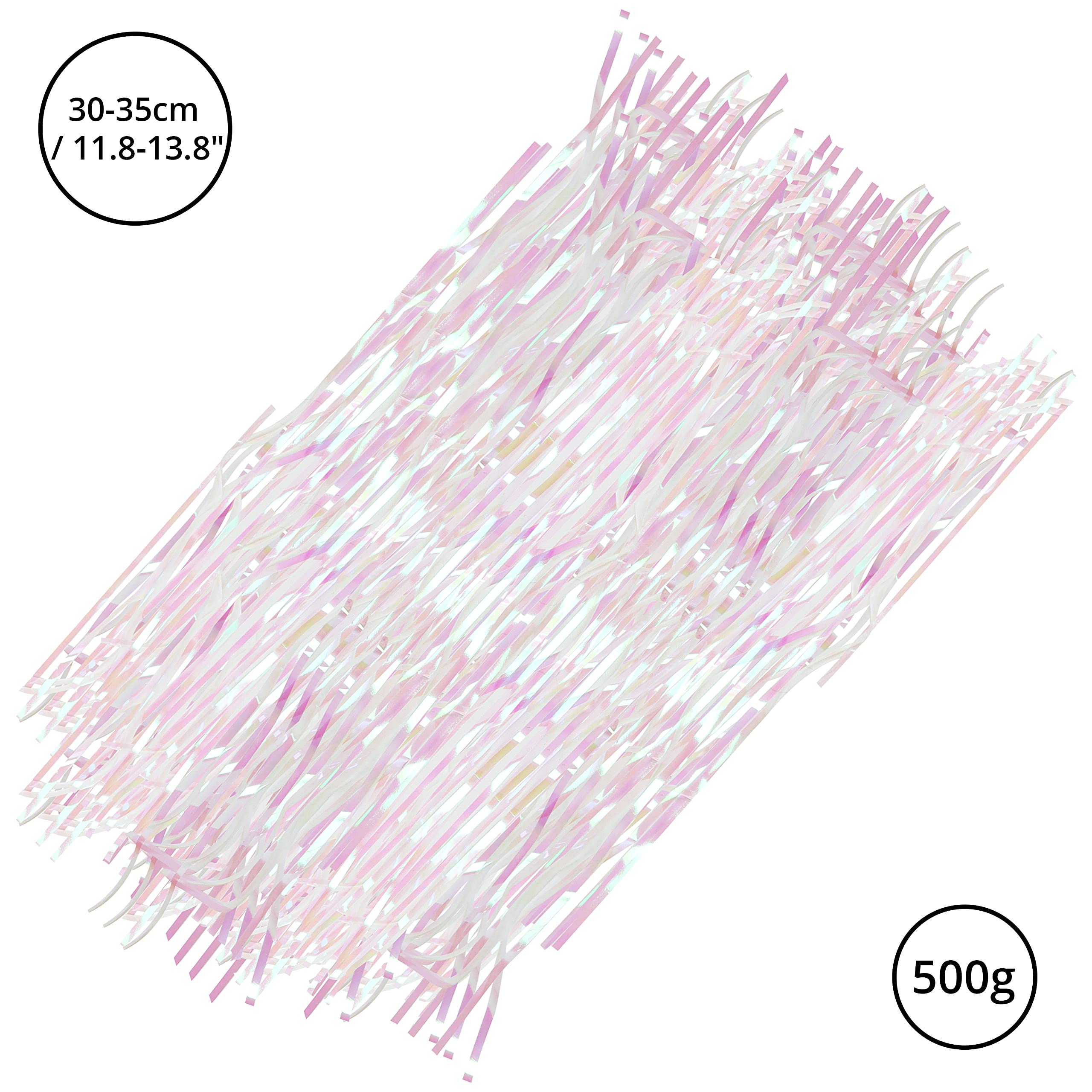 Belle Vous 500 Gramos Papel Triturado Iridiscente Virutas de Papel para Regalos Plástico PP Brillante - Relleno para Cajas Regalos/Confeti para Embalar, Suministros Fiestas, Envolver Regalos