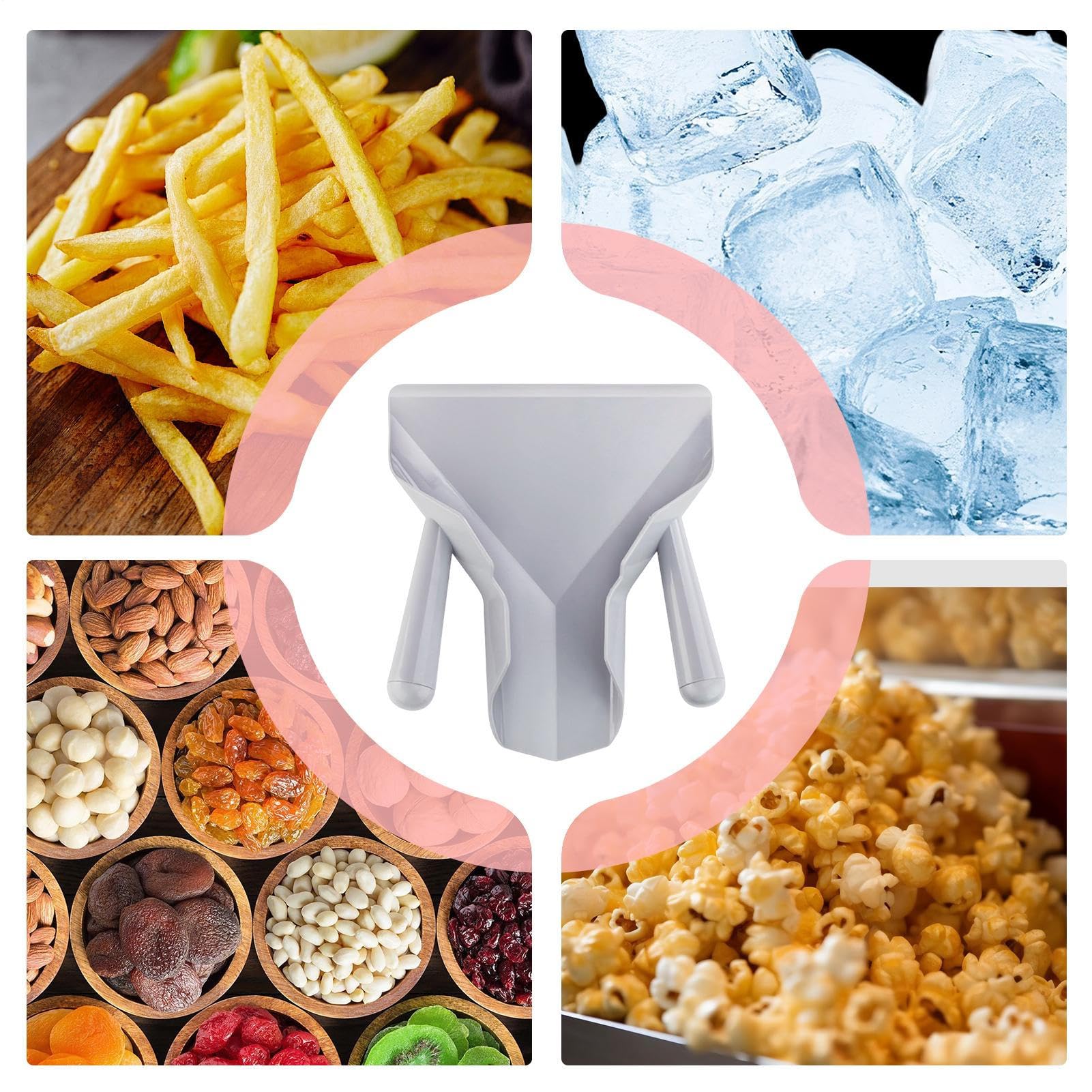 Paletta Per Patatine - Paletta Per Fritte | Con Manico Ergonomico Attrezzo Cucina Per Cibi Pasti Casa Ristorante