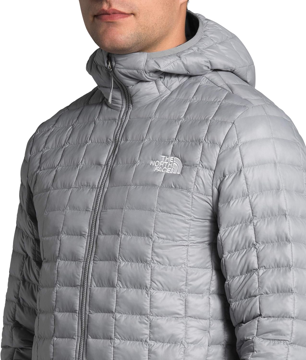 THE NORTH FACE Men's ThermoBall Eco Hoodie, Mid Grey Matte, L