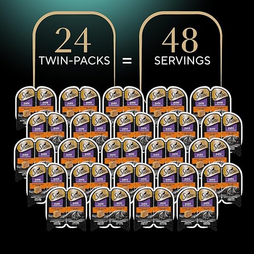 Miniatura 9 de Sheba Perfect Portions Wet Cat Food Pate Savory Chicken Entree, 2.6 oz. Twin-Pack Trays (24 Count, 48 Servings)