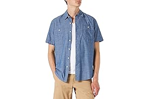 Premium Quality Denim Shirt for Men - Short Sleeve Comfort