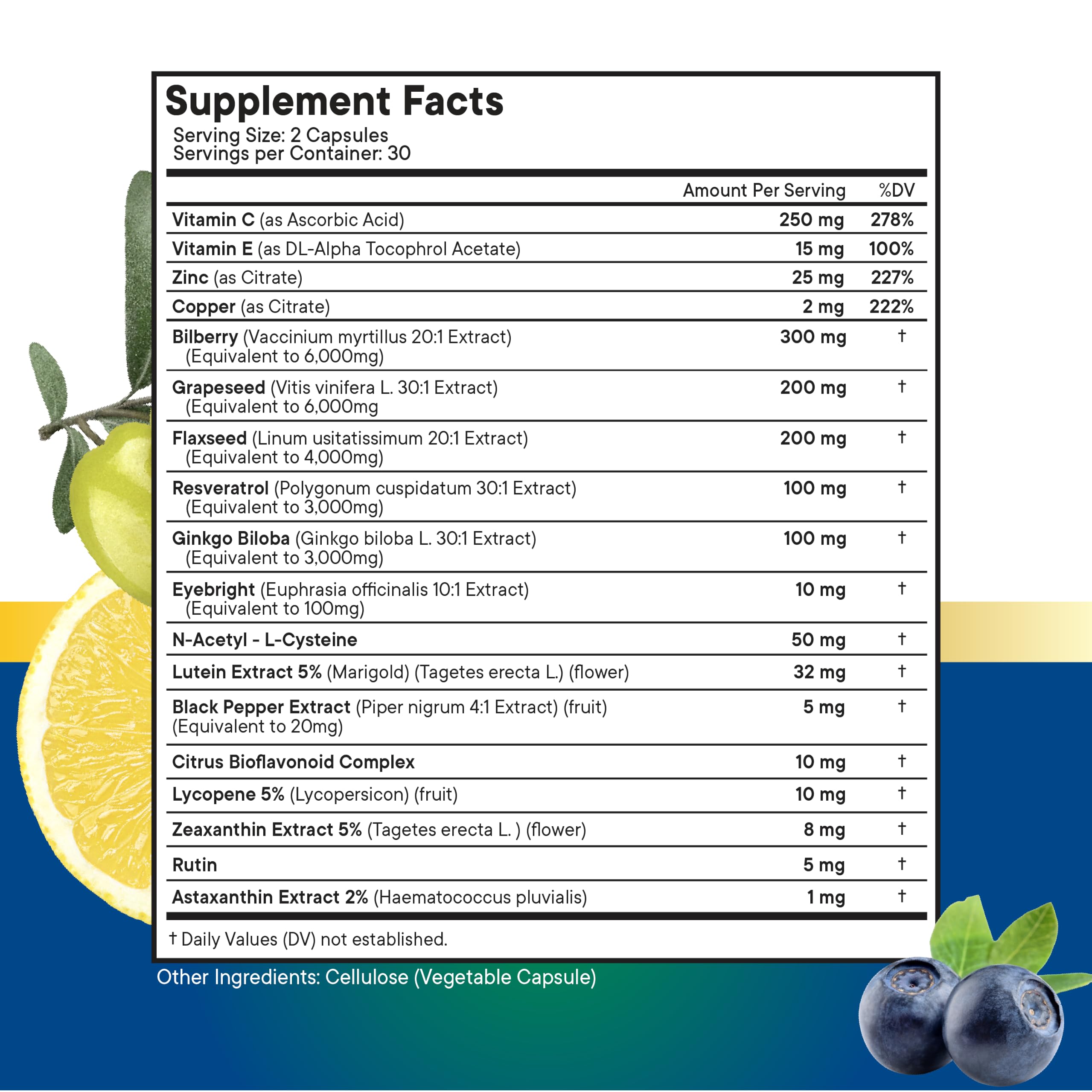 NEW AGE Eye Health Vitamins with Bilberry, Lutein & Zeaxanthin, Lycopene, Resveratrol, Grape Seed Extract, Astaxanthin - Eye Vitamin - 180 Count — Amazon image 5