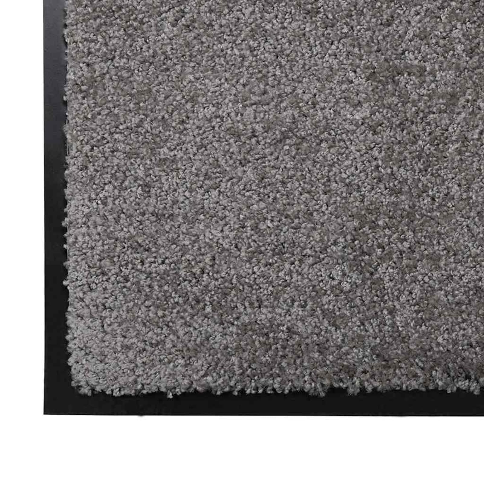Tidyard Felpudo de Tela de Peluche Absorbente, Antideslizante y Lavable a Máquina - 80x120 cm, Color Gris Claro Modelo YFXQY-42013445ES
