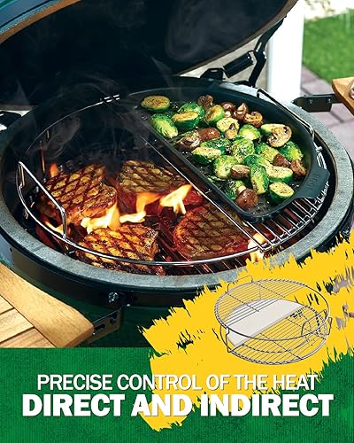 Miniatura 4 de Kit de estante expansor para barbacoa, accesorios grandes para parrilla de huevos verdes  BGE Kamado Grill Parts incluye 2 piezas de estante