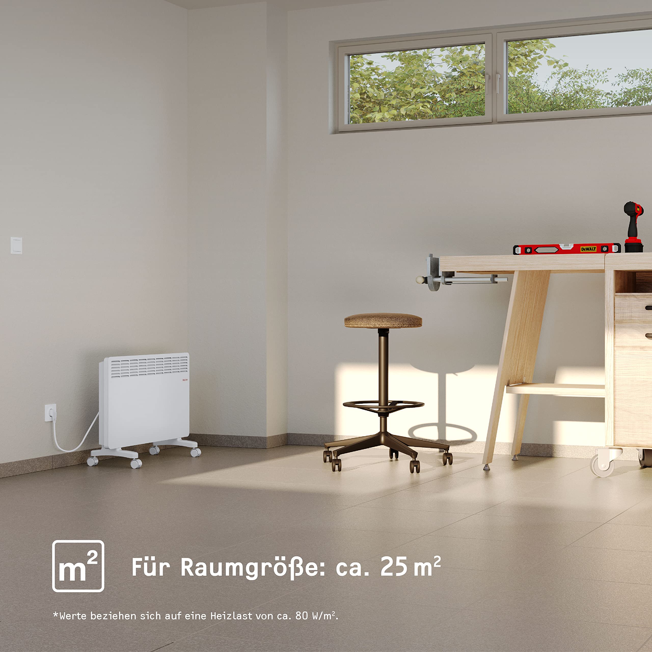 STIEBEL ELTRON Elektroheizung Standgerät 2 kW Konvektor-Heizung TÜV geprüft 25 m²