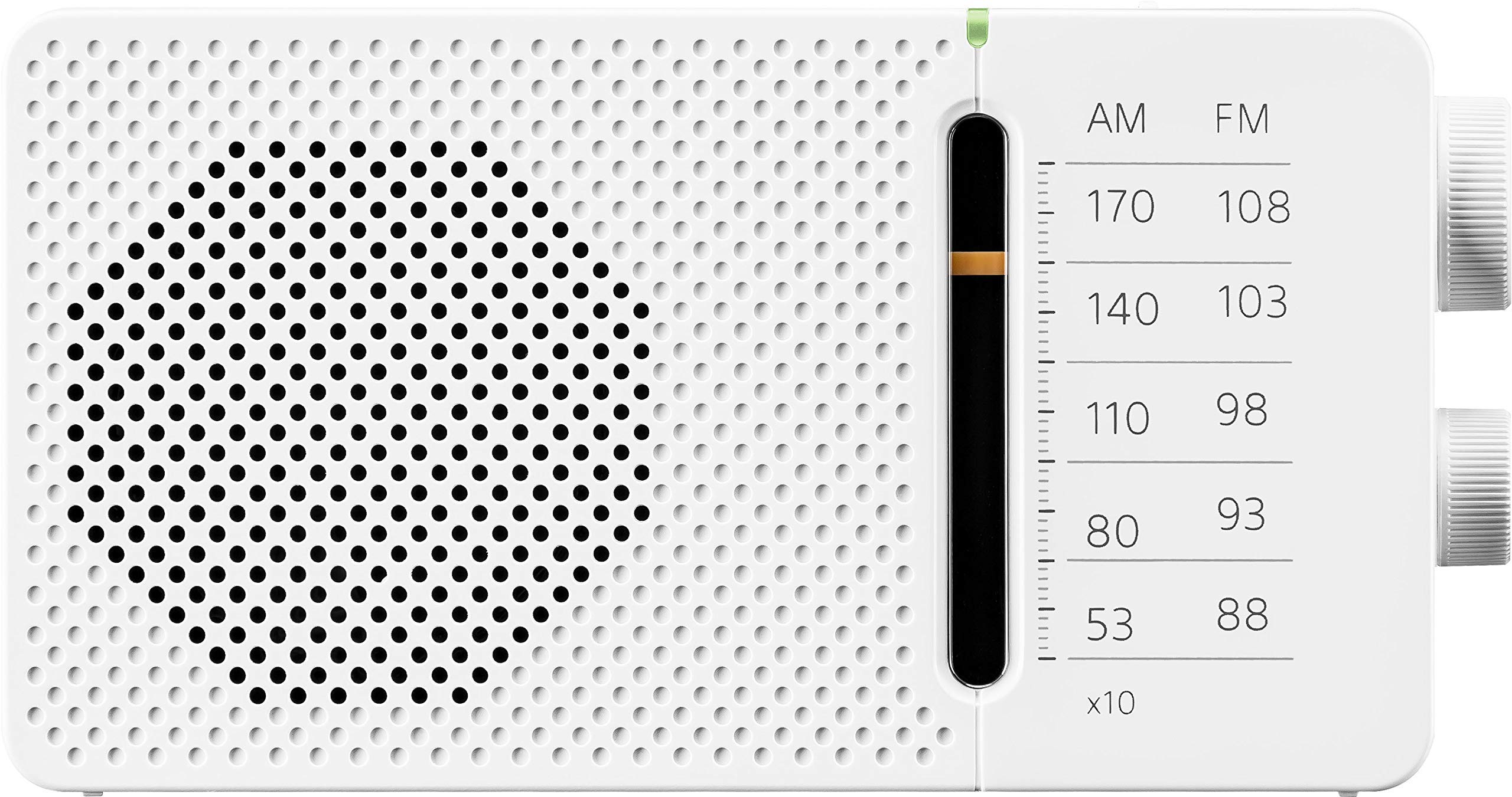 Sangean A500455 SR-36 Blanco Radio FM/Am Altavoz Integrado Antena TELESCÓPICA Salida Auriculares