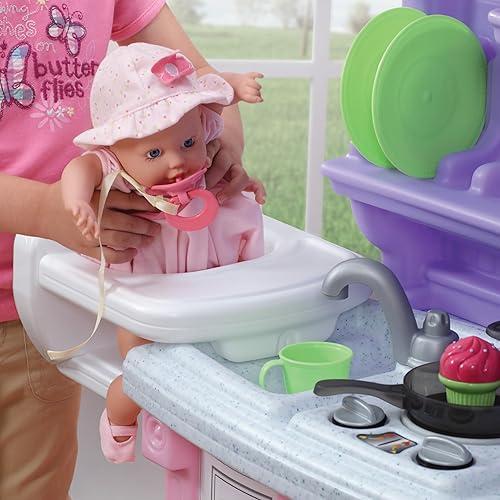 Miniatura 10 de Step2 Lifestyle - Juego de cocina personalizado para niños, incluye más de 20 accesorios de cocina de juguete, características interactivas para un