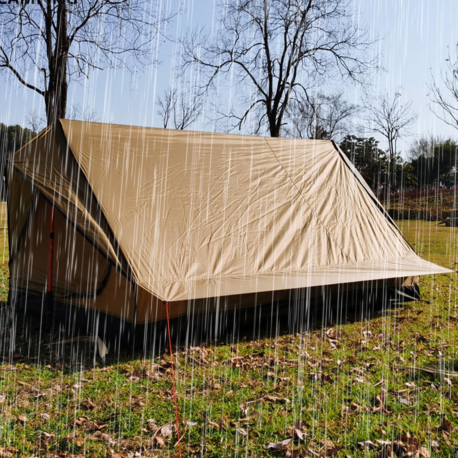Outdoor-Zelt, regenfest, winddicht, atmungsaktiv, multifunktional | Leichter Wanderschutz, leichtes Campingzelt für Camping, Wandern, Rucksackreisen, Outdoor, Survival, Jagd, Reisen
