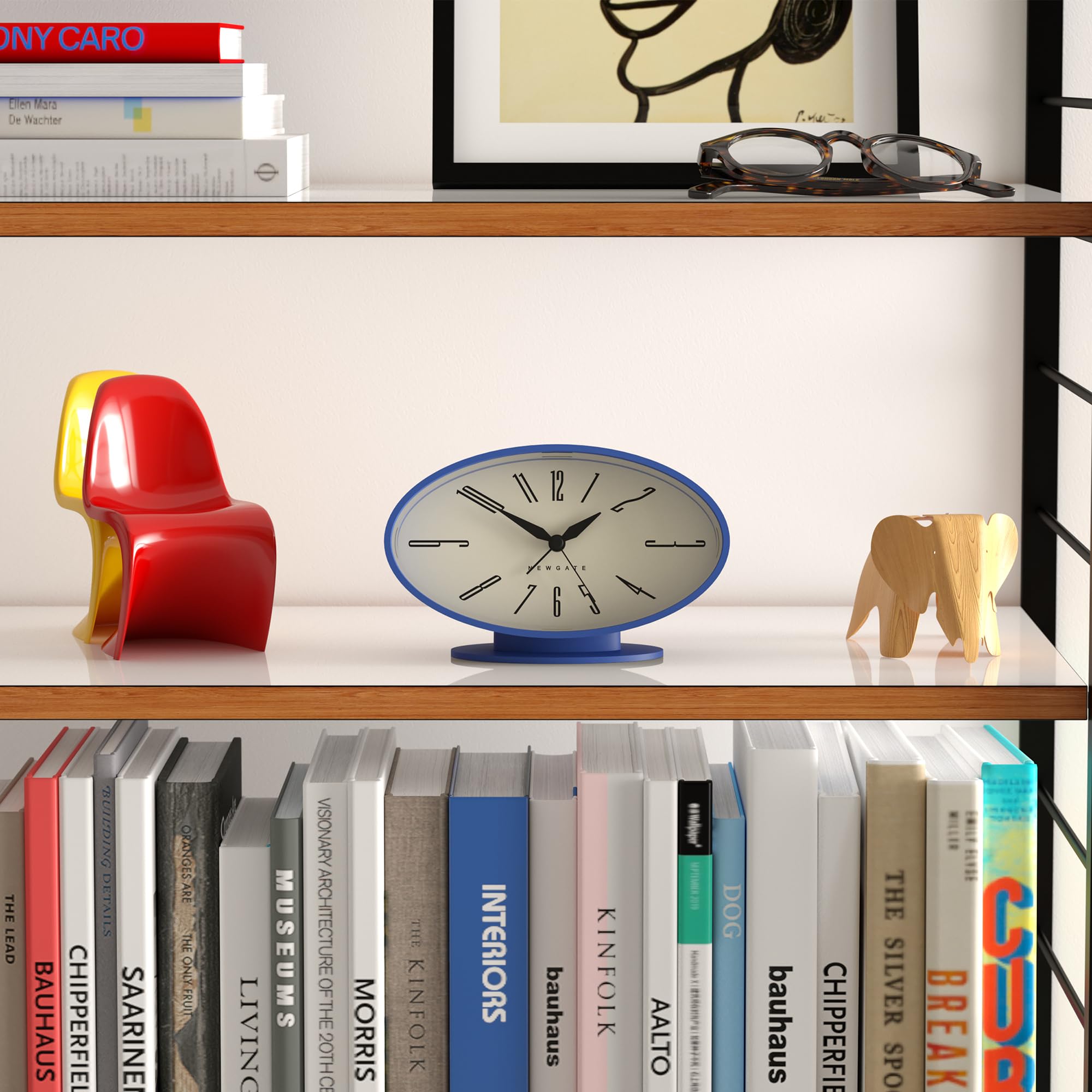 NEWGATE® Ronnie alarm clock, Silicone Blue, 10 x 16 x 8 cm (4 x 6.5 x 3 in.) - Image 3