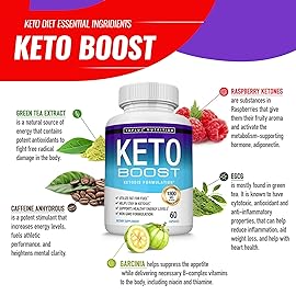 Keto Boost Diet Pills Ketosis Supplement - Natural Exogenous Keto Formula Support Energy & Focus, Advanced Ketones for Ketogenic Diet, Keto Diet Pills, for Men Women