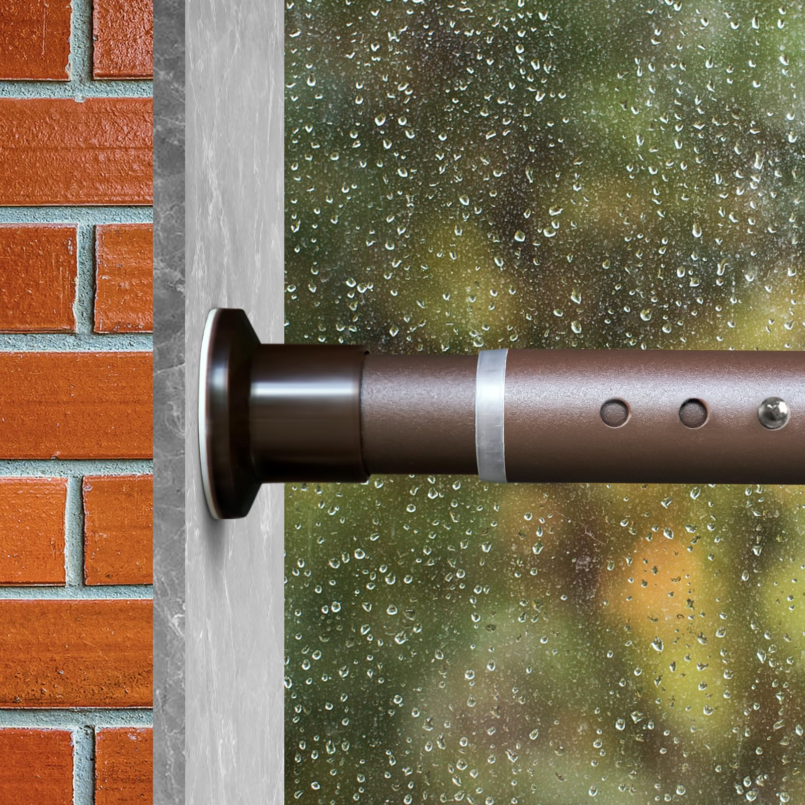Snapklik.com : Oxdigi Tension Shower Doorway Curtain Rod/Adjustable 102