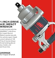 Vista 2 de Ingersoll Rand 2850MAX Llave de impacto neumática de 1 pulgada, par máximo de 2,100 ft-libras, mango D