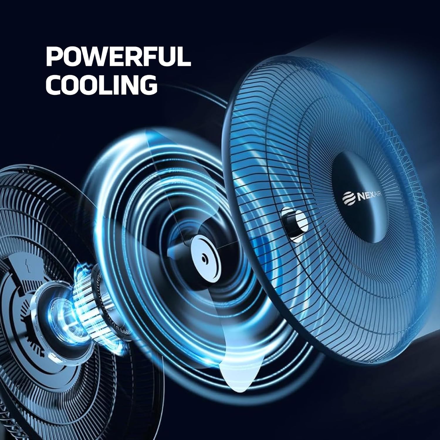 12 in Oscillating Table Fan 3 Speeds, with 180° Adjustable Tilt and Convenient Push Button Controls, Desk Fan Ideal for Home, Bedroom, Dorm & Office