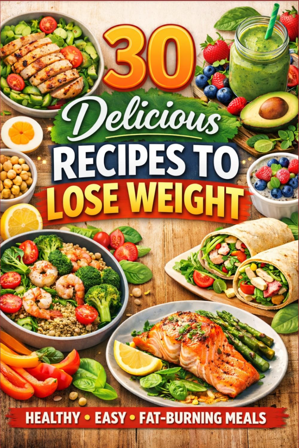 30 Delicious Recipes to Lose Weight: Lose Weight Simple and Fast - 30 Quick & Easy Calorie-Counted Recipes for Rapid Fat Loss, Meal Prep, Clean Eating, and Sustainable Weight Loss for Beginners