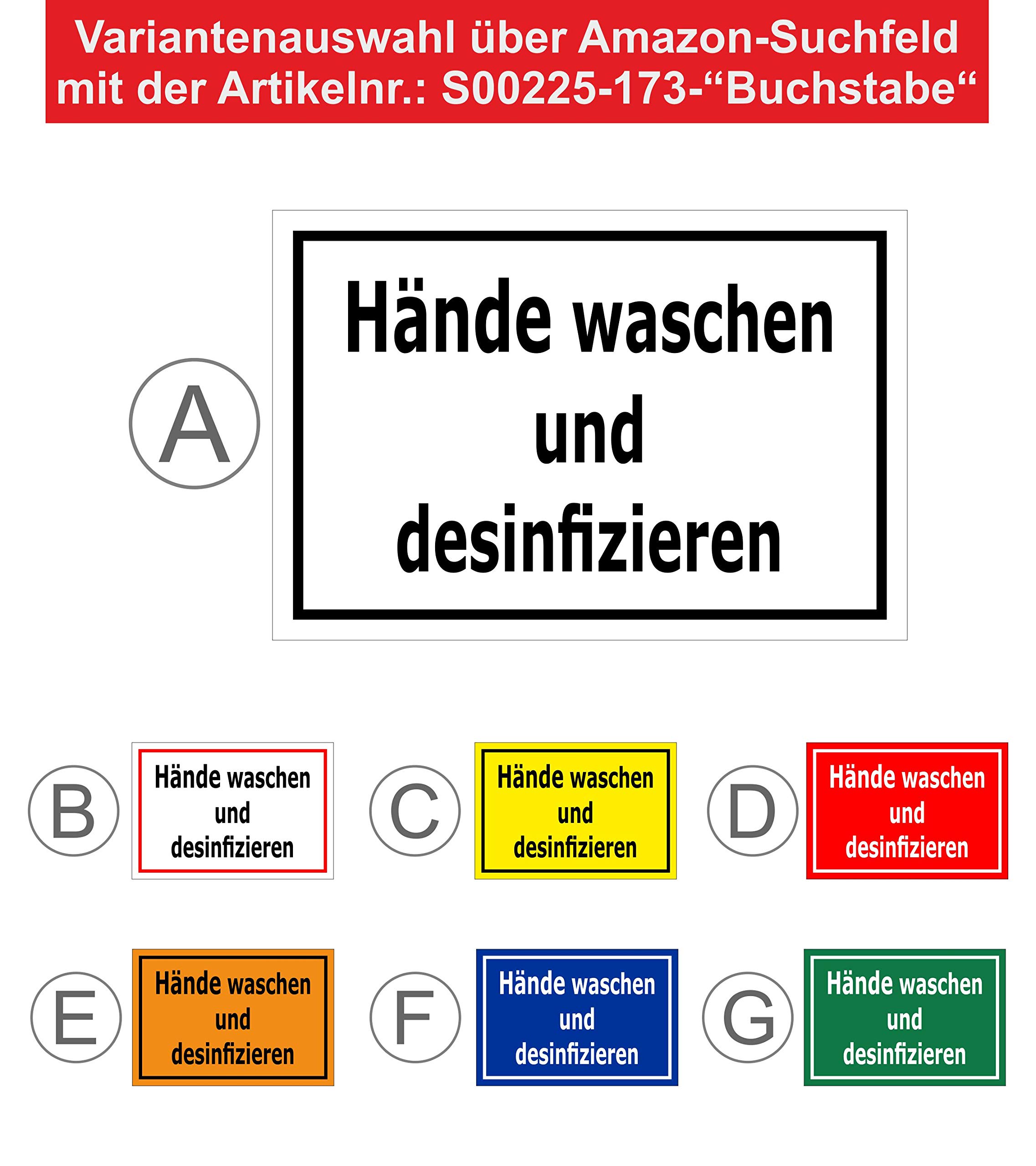 Hinweisschild 'Händewaschen Regeln' – 45x30 Cm, Aluverbund 3mm, Wetterfest, UV-beständig