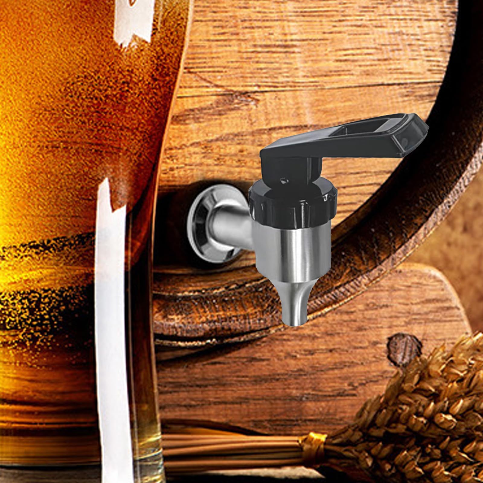 Lot De 2 Robinets Distributeurs En Inox 304 - Pour Fût à Bière, Jus, Café, Installation Facile Sur Trou 16 Mm