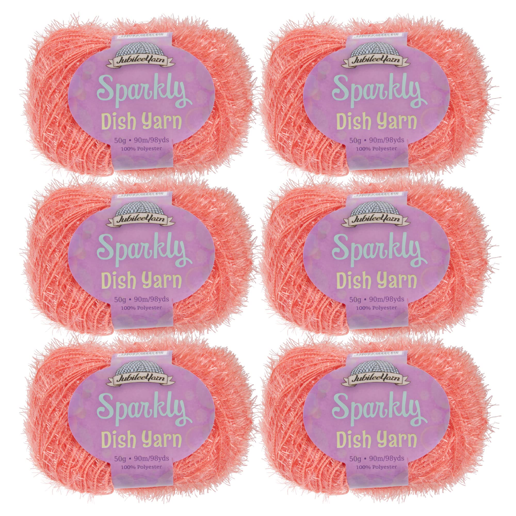 Dish Scrubby lana peinada de alta resistencia pack de 6 madejas de 50g para tejer