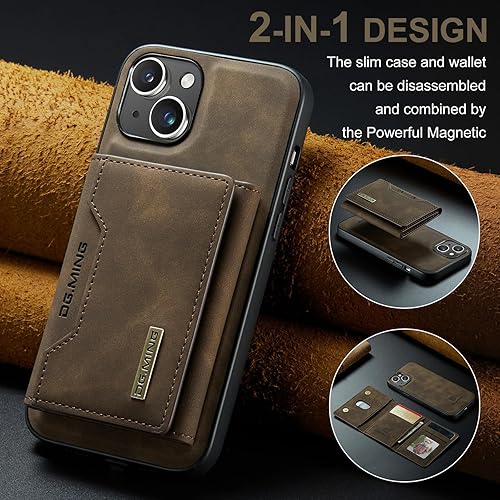 Miniatura 6 de SZHAIYU Fundas de cuero tipo cartera para teléfono compatibles con iPhone 15 Plus con tarjetero para hombre de 6.7 pulgadas, cubierta trasera