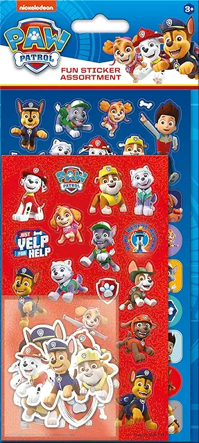 Lot d'autocollants Paw Patrol - 3 types pour décoration et scrapbooking