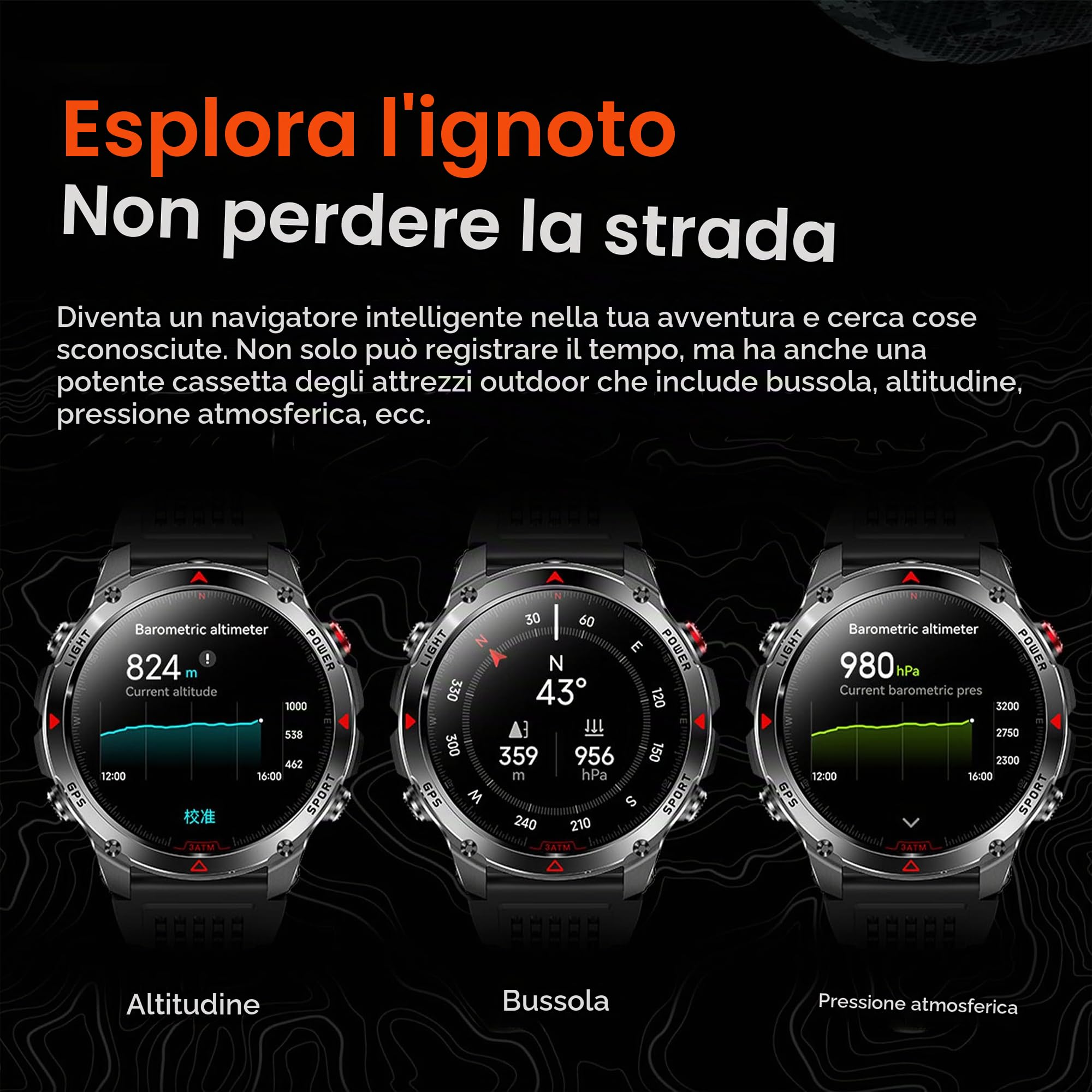 Smartwatch Uomo Chiamata Bluetooth e Risposta Vivavoce, Smart Watch con 1,46 Contapassi Cardiofrequenzimetro 100+ Modalità Sport Notifiche Messaggi Orologio Fitness Tracker per Android iOS (Nero)