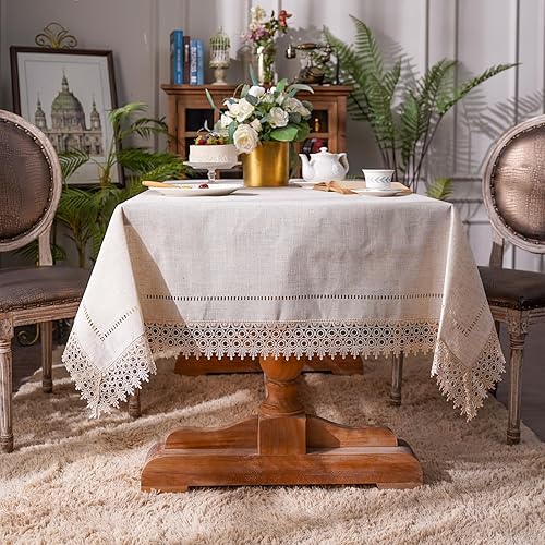 Miniatura 2 de ARTABEL - Manteles de mesa de trabajo cortados con encaje láser troquelado a láser, exquisitos vintage, Shabby Chic para vacaciones, bodas, mesas