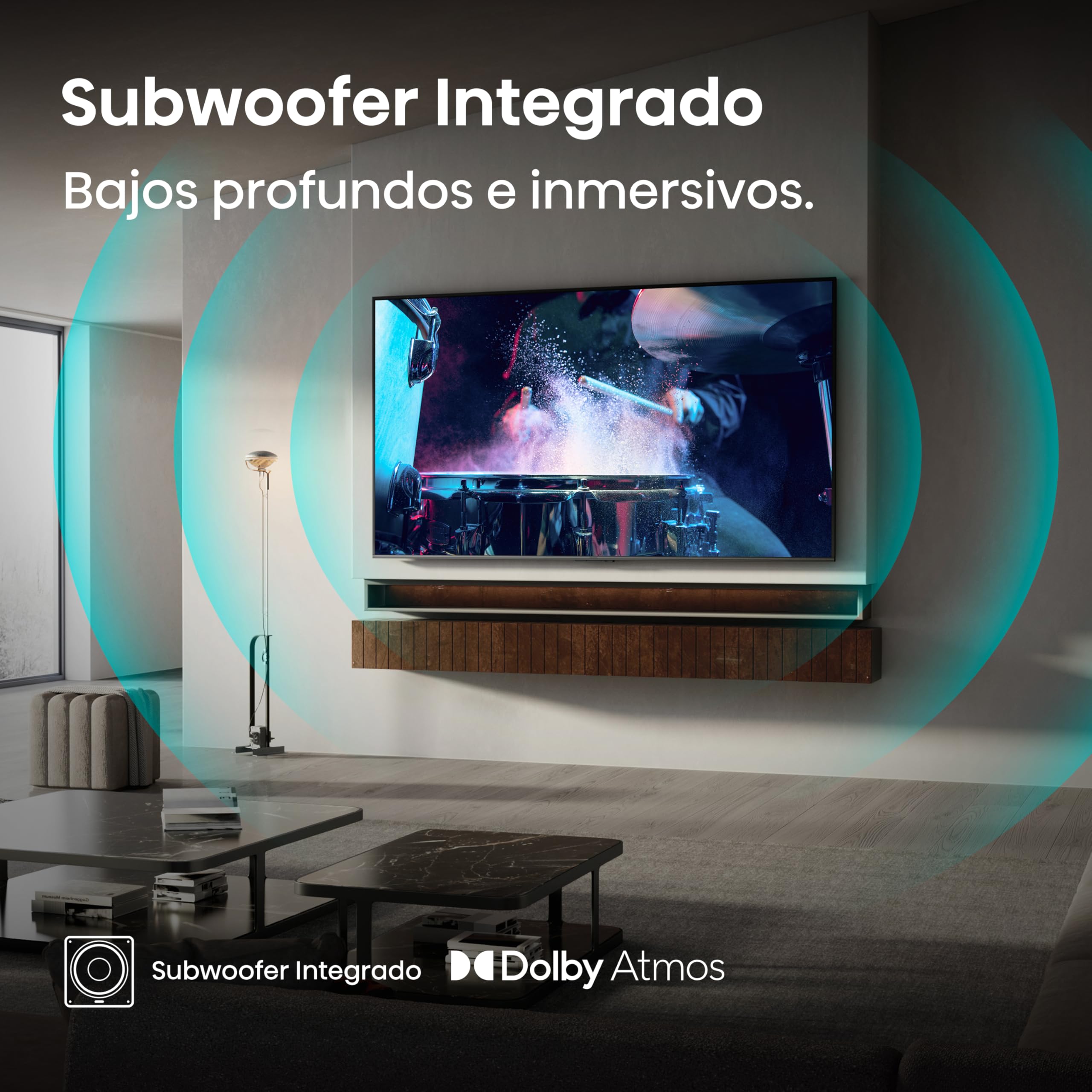 Hisense 100E7Q Pro - QLED Smart TV 100 Pulgadas, Gaming TV, Modo Juego Pro 144Hz, AMD Freesync Premium Pro, Dolby Vision IQ, Dolby Atmos, Movimientos Suaves IA, Hi-Concerto, Procesador Hi-View IA