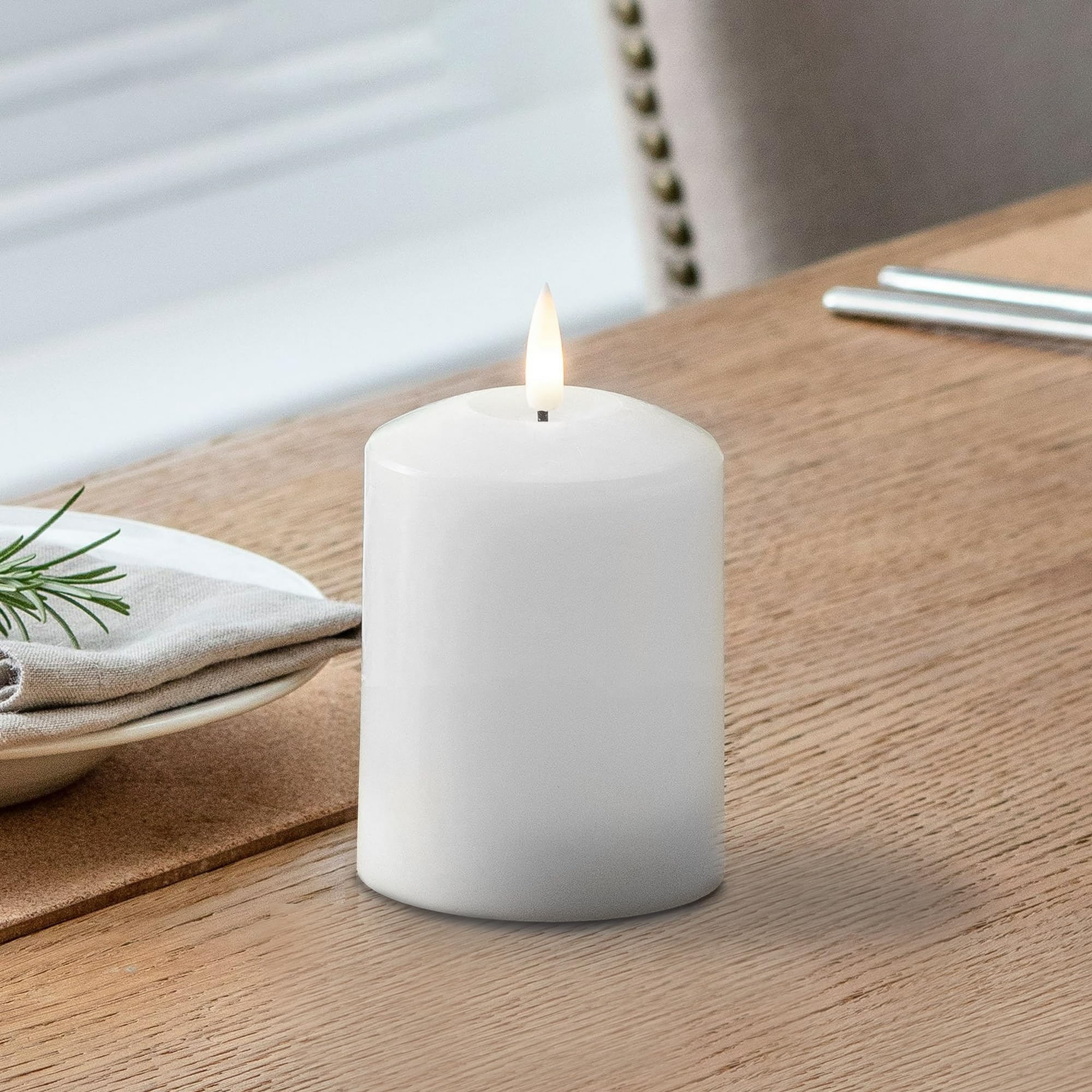 12 Candele Decorative Cilindriche - Cera Antigoccia Profumata - Verde - Per Atmosfera Elegante - Foto 7