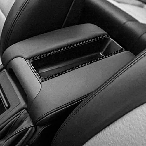 Miniatura 5 de AIRSPEED Para BMW M5 E39 Cubierta del marco de la caja del reposabrazos de la consola central, calcomanía de fibra de carbono accesorios interiores