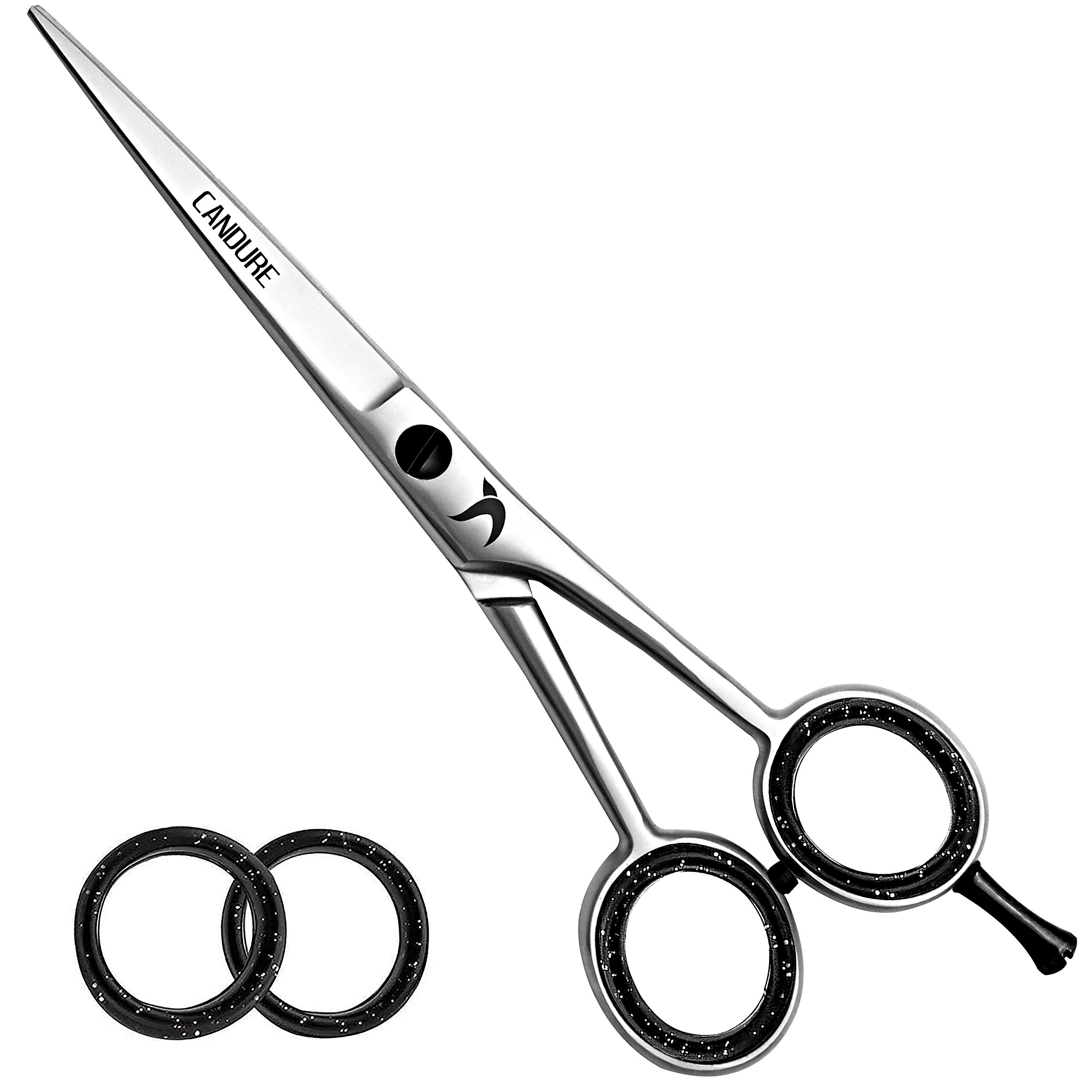CANDURE Hairdressing Barber Hair Scissor for Professional Hairdressers Barbers Stainless Steel Hair Cutting Shears - For Salon Barbers, Men, Women, Children and AdultsCANDURE Hairdressing Barber Hair Scissor for Pro…