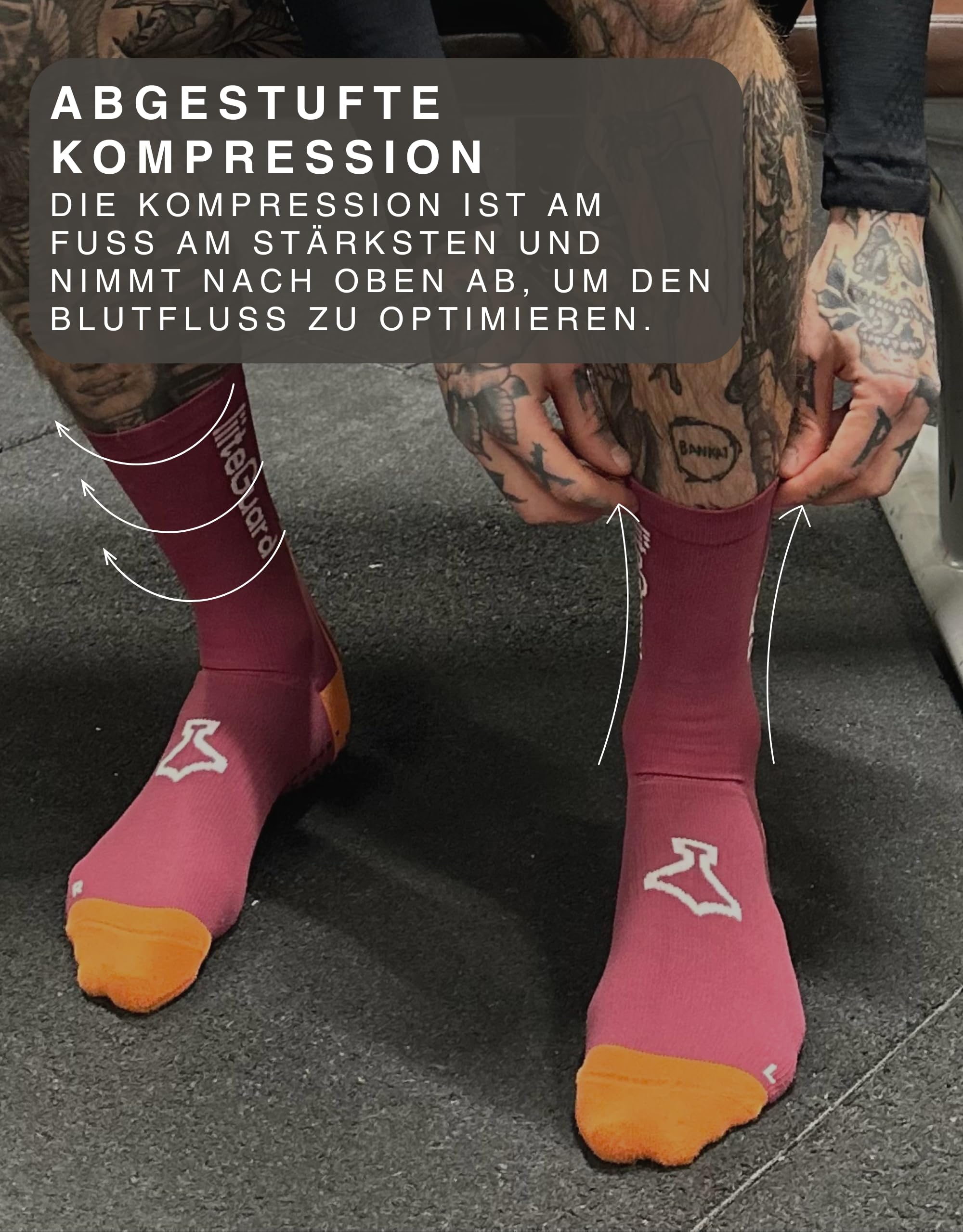 liiteGuard PRO-TECH LG Running Calcetines de Compresión para Hombre y Mujer | Medias de Compresión Deportes Correr Fútbol | Antiburbujas Invierno Running Calcetines de Compresión Calcetines Mujer